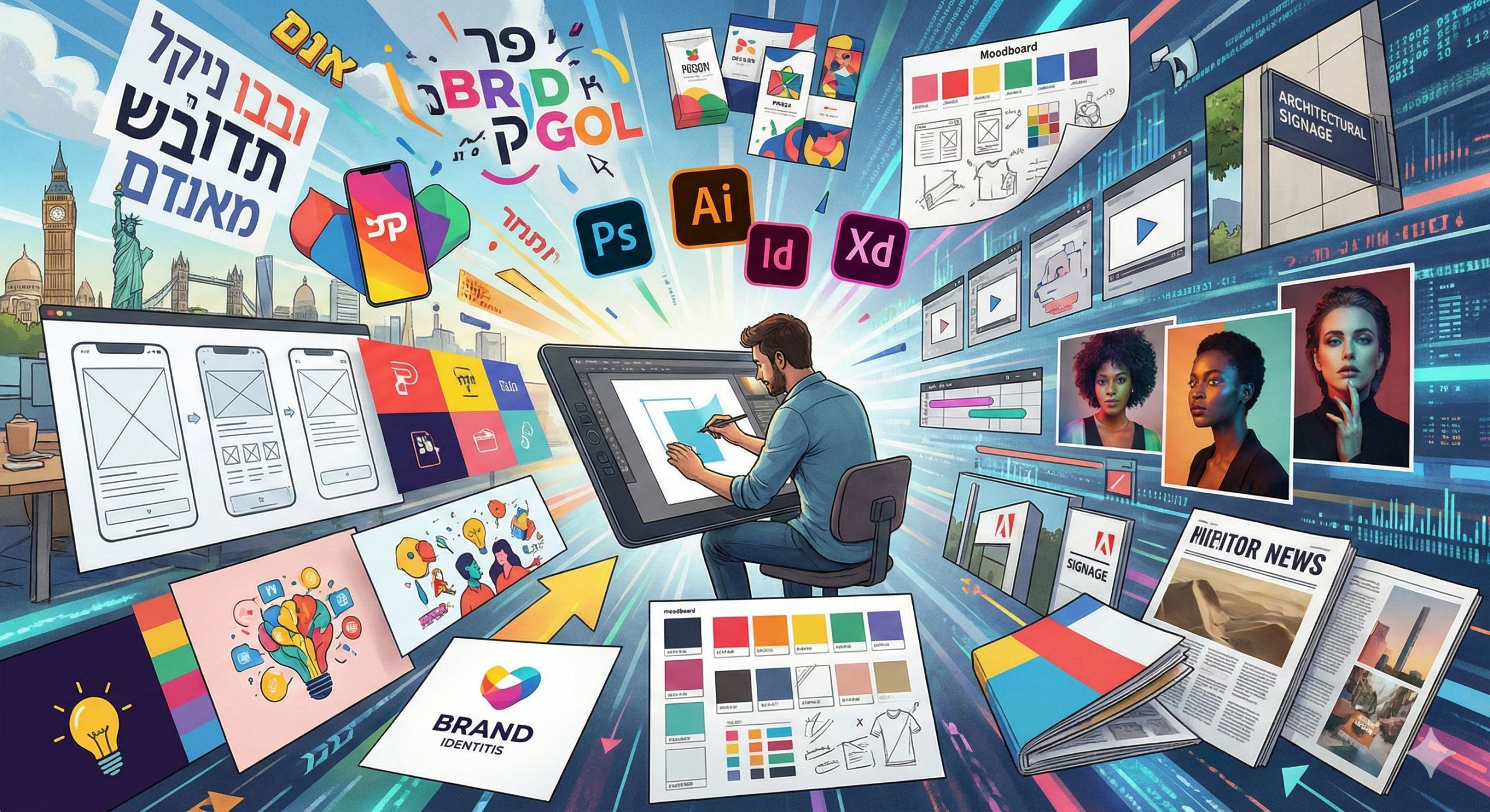 You are currently viewing מה שהמרצים לא גילו לכם: האמת המבהילה על עבודה בתקשורת חזותית שרק המקצוענים באמת יודעים